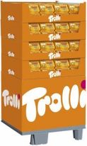 Trolli Party Burger Minis Box 150g, Display, 96pcs
