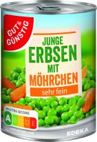 Gut&Günstig Erbsen Sfm Möhren 400g