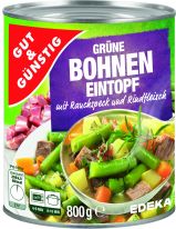 Gut&Günstig Grüner Bohnentopf 800ml