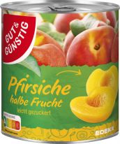 Gut&Günstig Pfirsiche Halbe Frü 850ml