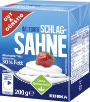 Gut&Günstig Haltbare Schlagsahne 30% 200g