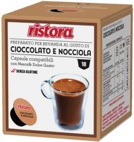 Ristora Cioccolato 10 Capsule Nocciola 180g