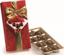 DELL Gift Wrapped Ballotin Filled Hearts Valentine Metal Red 100g