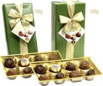 DELL Gift Wrapped Ballotin Abstract Green 100g