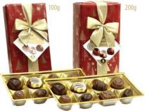 DELL Gift Wrapped Ballotin Xmas Tree Red 100g