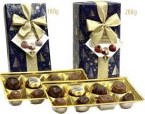 DELL Gift Wrapped Ballotin Xmas Tree Blue 100g