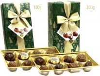DELL Gift Wrapped Ballotin Xmas Tree Green 200g