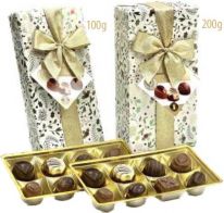 DELL Gift Wrapped Ballotin Holly Leaves Green 100g