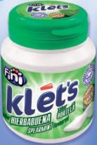 Fini Spearmint Klet's 6x100g Sugar Free B.Gum