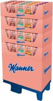 Manner Christmas Lebkuchen 4 sort, Display, 120pcs