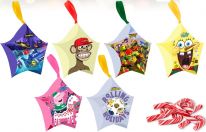 License Mix Christmas Star w/ Candy Canes 30g