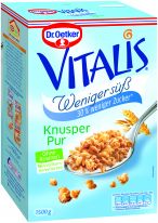 Dr.Oetker Vitalis - Müsli Weniger süß Knusper Pur 1500g