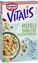 Dr.Oetker Vitalis - Ohne Zuckerzusatz Knusper Nüsse&Kerne 400g