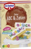Dr.Oetker Backzutaten - Dekor ABC & Zahlen 58 g