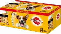 Pedigree Vital Protection Portionsbeutel 40er Megapack mit 4 Varietäten in Sauce 40 x 100g