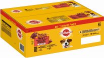 Pedigree Portionsbeutel Multipack Giant Pack Adult Gemischte Selektion in Gelee 80 x 100g