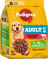 Pedigree Beutel Adult mit Rind und Gemüse 3kg