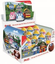 Zaini - Chocolate Eggs With Surprise - 24 Units Display - Robocar Poli 20g