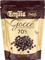 Zaini - Emilia Dark Chocolate 70 % Drops 140g