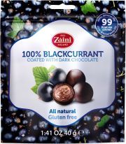 Zaini - 100% Blackcurrant Coated With Dark Chocolate 40g