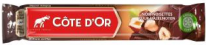 MEU CoteDor Bars Single Dark Chocolate whole hazelnuts, 45g