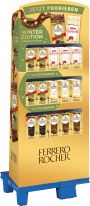 Ferrero Limited Ferrero Rocher/Raffaello Tafel  90g 5 sort, Display, 160pcs Winter Edition
