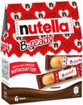 Ferrero Limited Nutella B-ready 6er 132g, Display, 96pcs Nutella Xmas Keksglas 2025