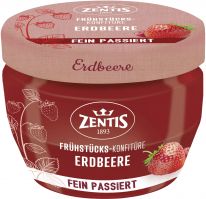 Zentis Frühstücks-Konfitüre fein passiert Erdbeere 340g