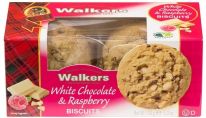 Walkers White Chocolate & Raspberry Biscuits 150g