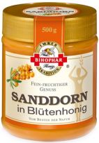 Bihophar Honig - Sanddorn in Blütenhonig cremig, 500g