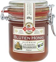 Bihophar Honig - Blüten-Honig  mit Bio-Zeichen flüssig, 450g