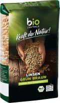Bio Zentrale Linsen gruen-braun 500g