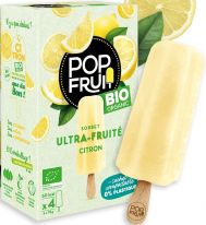 Pop Fruit Bio Sorbet Citron 4x70g