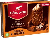 Cote D'Or Stick Caramel Fondant & Amandes 4x90ml