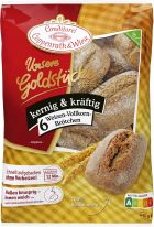 Coppenrath & Wiese Unsere Goldstücke kernig & kräftig 6 Weizen-Vollkorn-Brötchen 440g