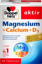 Doppelherz Magnesium + Calcium + D3 40 Tabletten