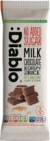 :Diablo No Added Sugar Milk Chocolate with Crispy Rice with Stevia 75g