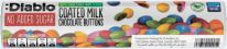 :Diablo No Added Sugar Milk Chocolate Button No Added Sugar (Stevia) tube 22g