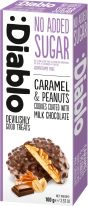:Diablo Caramel & Peanut Cookies coated with Milk Chocolate 100g