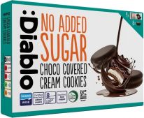 :Diablo No Added Sugar Chocolate Covered Cream Cookies 136g