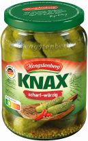 Hengstenberg Knax Gewürzgurken scharf-würzig 720ml