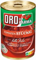 Oro Di Parma Geschälte Stückige Tomaten, Scharf 425ml