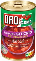 Oro Di Parma Geschälte Stückige Tomaten Mit Kräutern 425ml