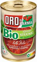 Oro Di Parma Bio Stückige Tomaten mit Basilikum 425 ml