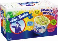 Ahoj-Brause Becher Himbeere-Waldmeister 2x140ml