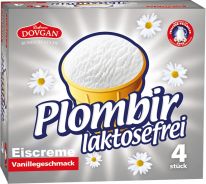 Plombir Eiscreme Laktosefrei 4x130ml
