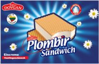 Plombir Sandwich Eiscreme mit Vanillegeschmack 180ml