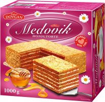 Medovik Biskuittorte mit Creme und Honig 1000g