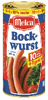 Meica 10+1 Bockwurst im Saitling 990g