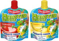 Ehrmann Monsterbacke Banane/Erdbeere 90g, 10pcs